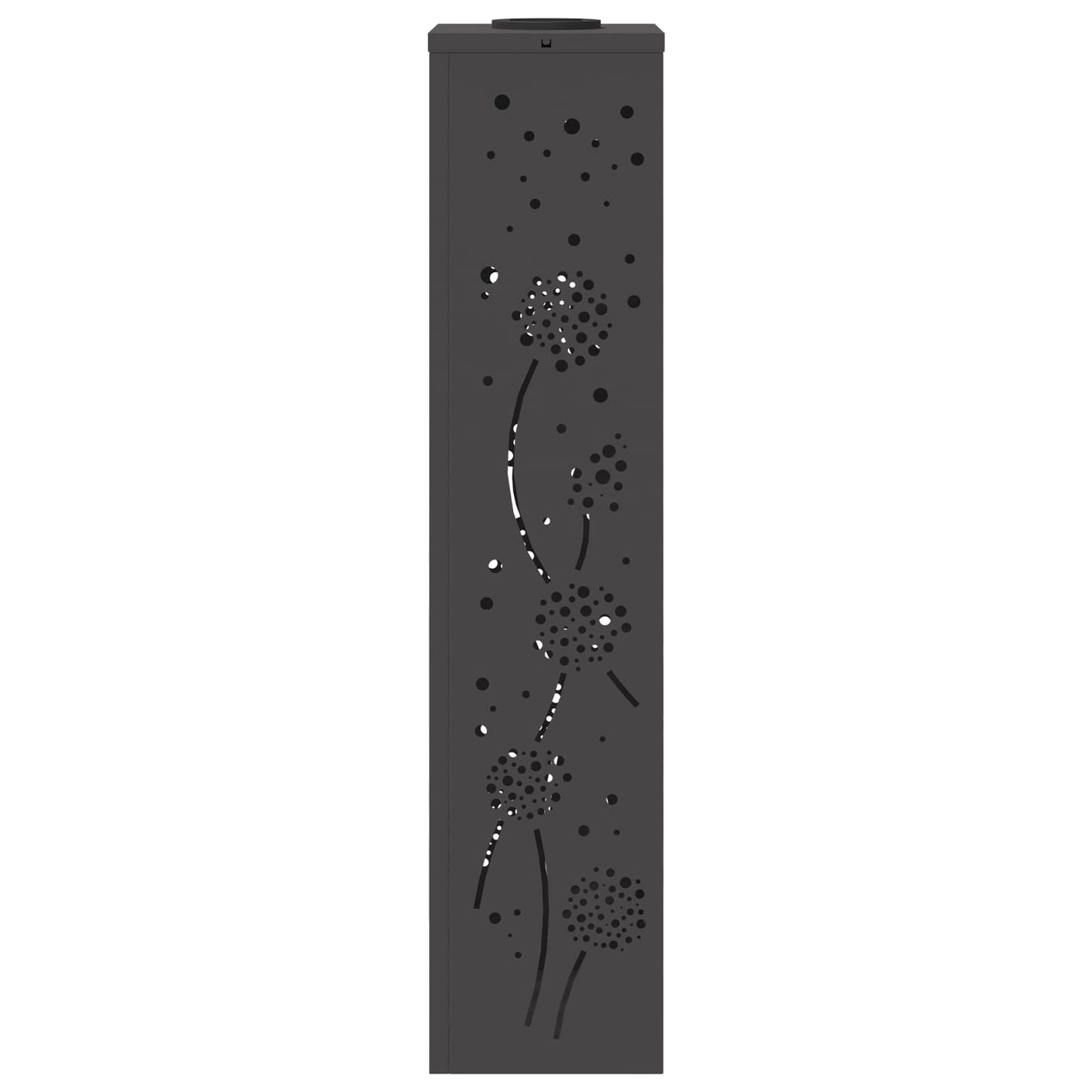 Faro LED solare per sentieri 2 pcs Nero