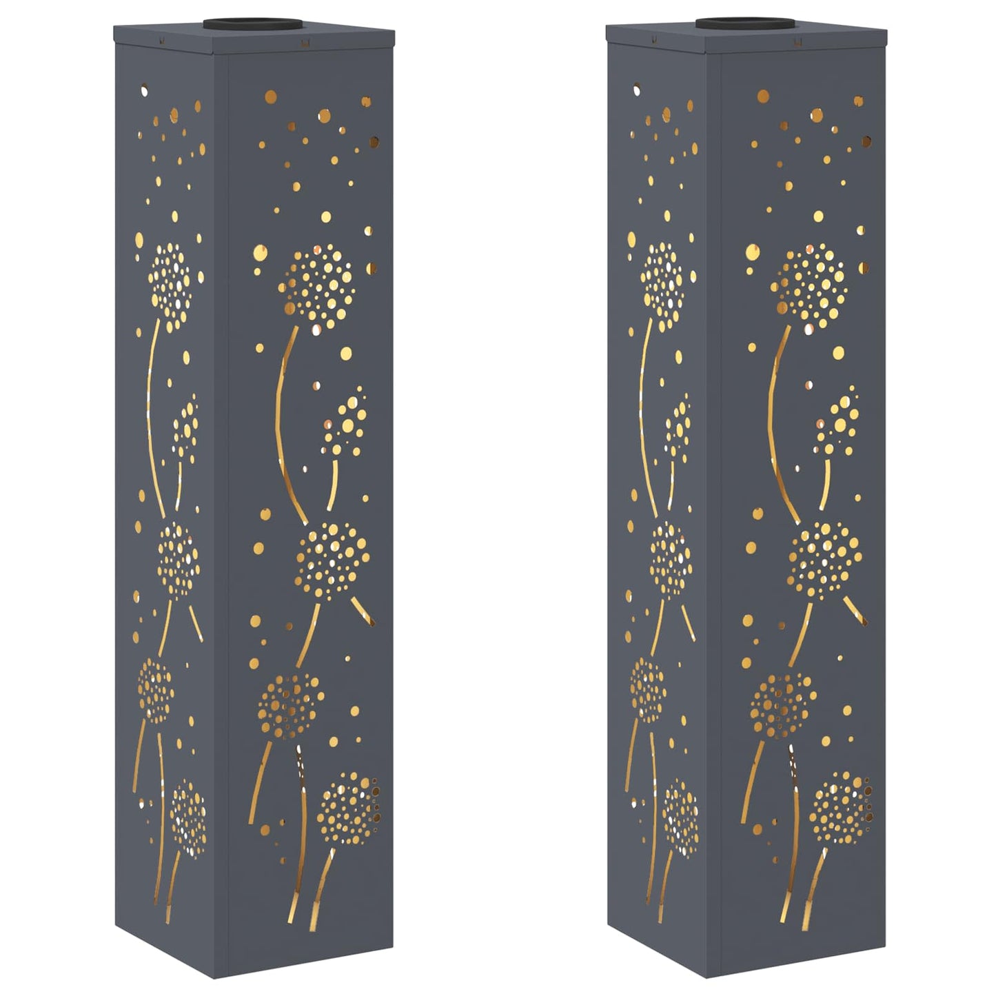 Faro LED solare per sentieri 2 pcs Antracite