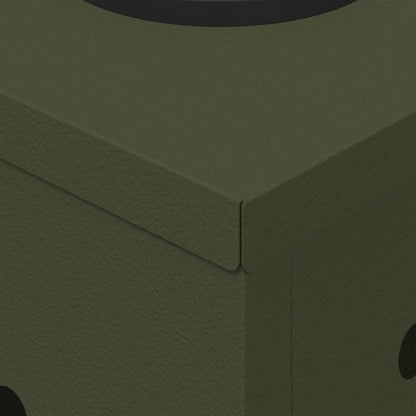 Faro LED solare per sentieri 2 pcs Verde oliva