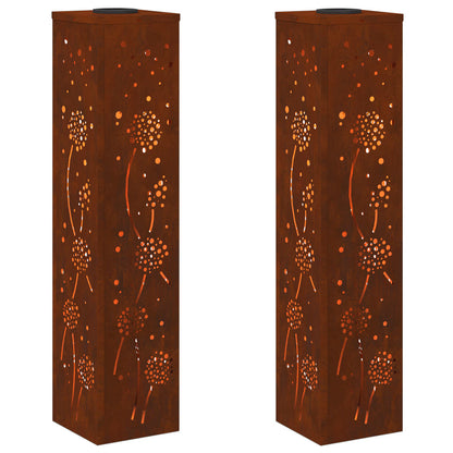 Faro LED solare per sentieri 2 pcs Bronzo