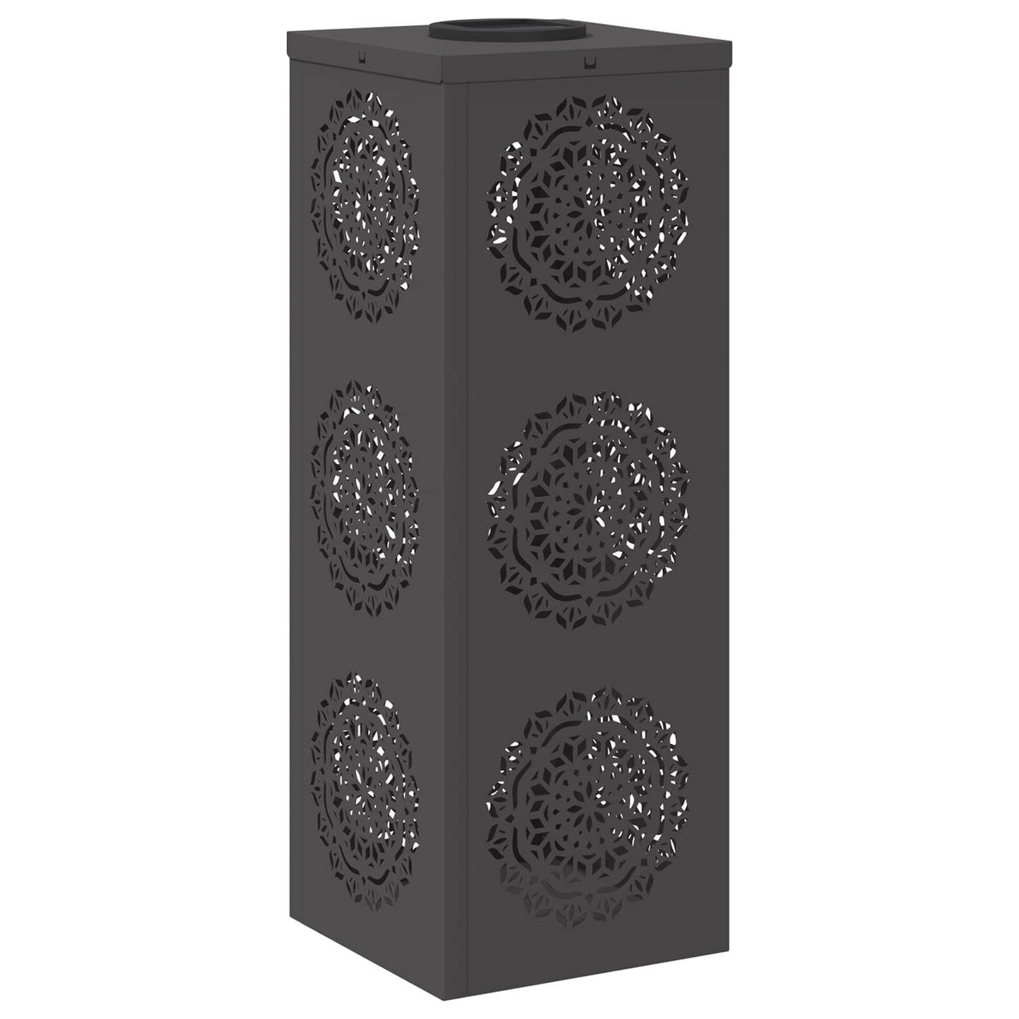 Faro LED solare per sentieri 2 pcs Nero