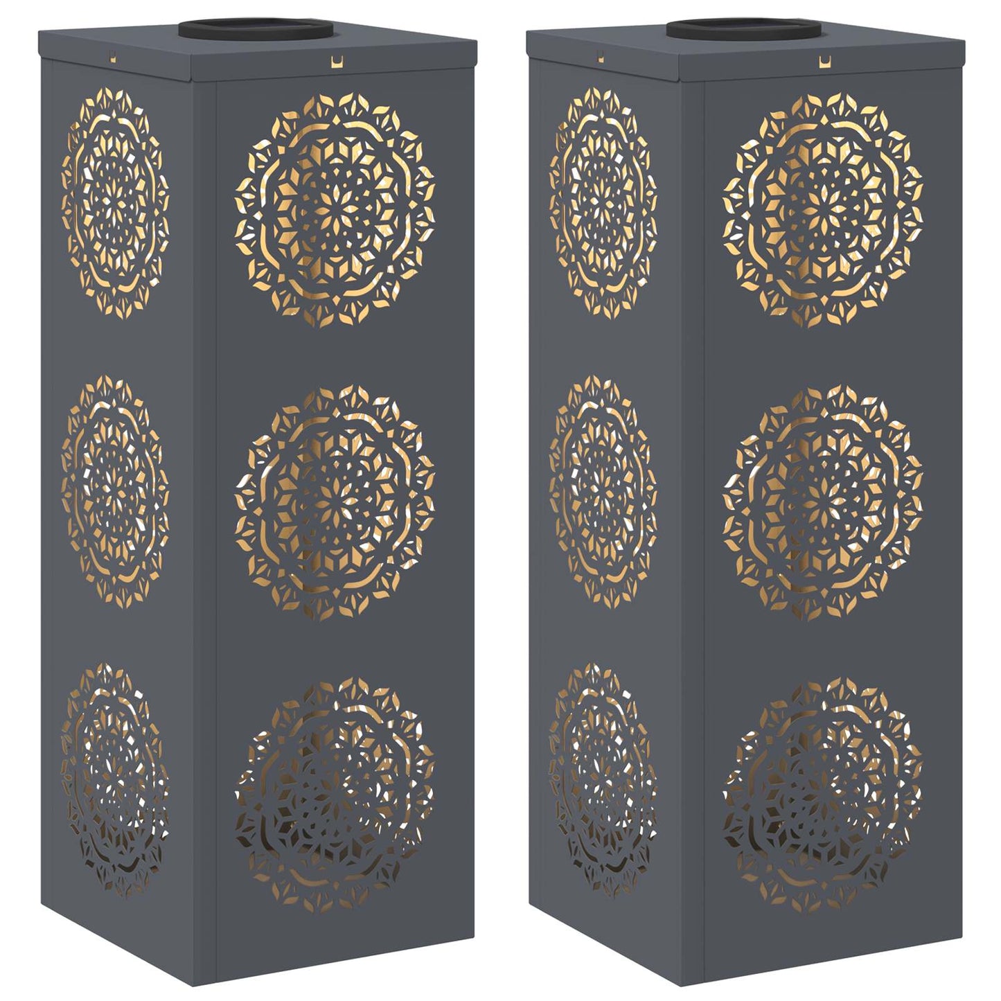 Faro LED solare per sentieri 2 pcs Antracite