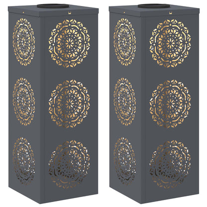 Faro LED solare per sentieri 2 pcs Antracite