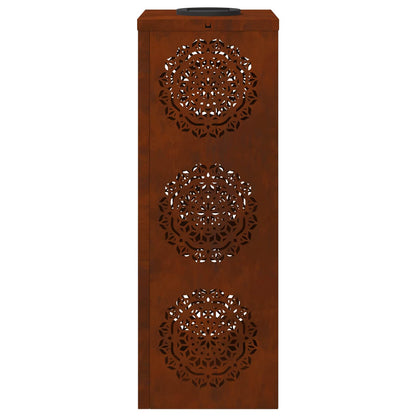 Faro LED solare per sentieri 2 pcs Acciaio Corten