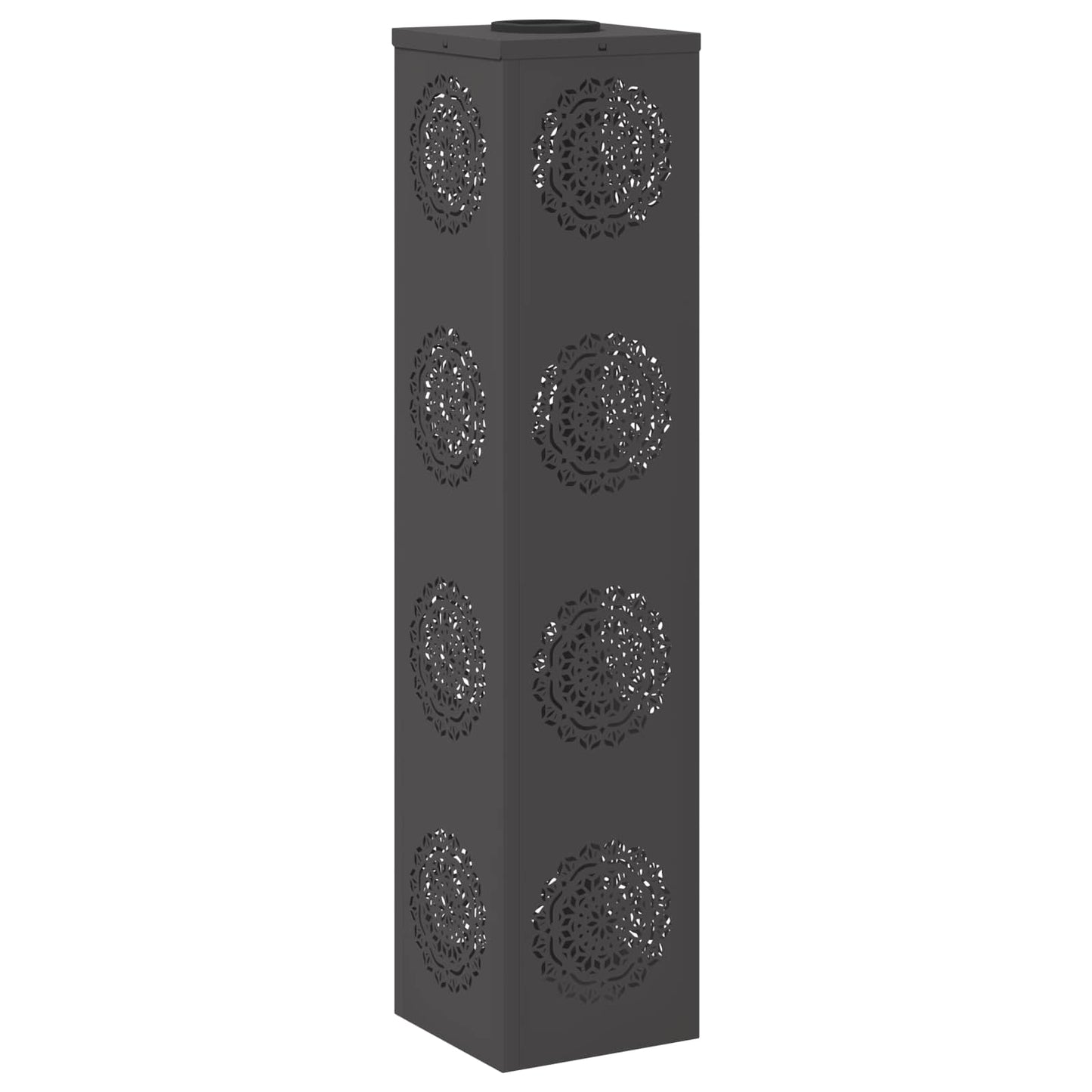 Faro LED solare per sentieri 2 pcs Nero