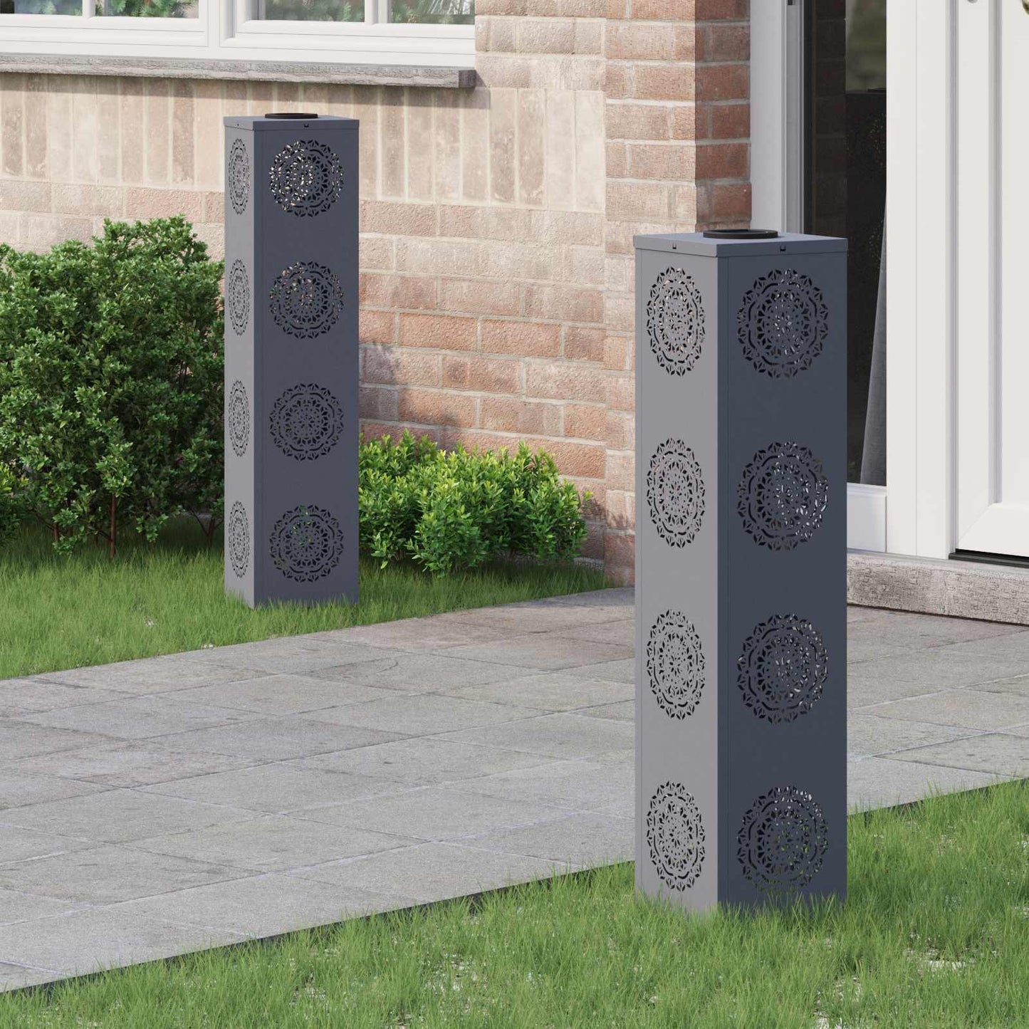 Faro LED solare per sentieri 2 pcs Antracite