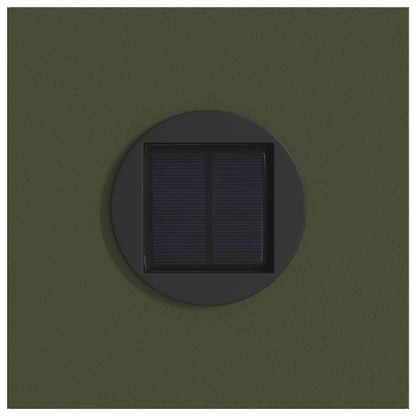 Faro LED solare per sentieri 2 pcs Verde oliva