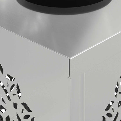 Faro LED solare per sentieri 2 pz Bianco caldo 18 x 18 x 80 cm
