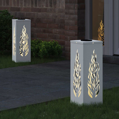 Faro LED solare per sentieri 2 pcs Bianco