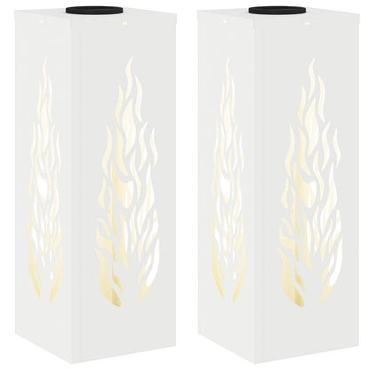 Faro LED solare per sentieri 2 pcs Bianco