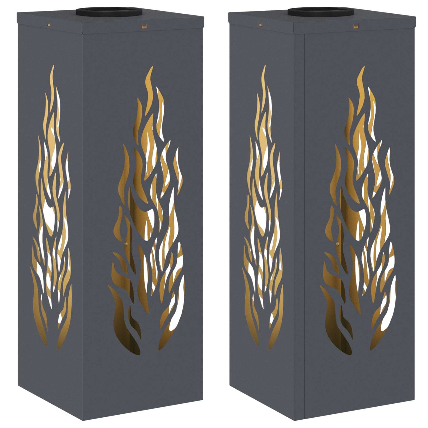 Faro LED solare per sentieri 2 pcs Antracite