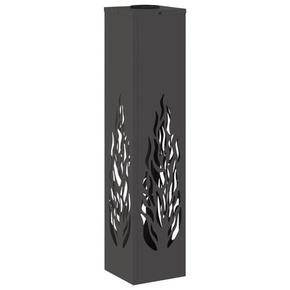 Faro LED solare per sentieri 2 pcs Nero