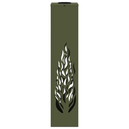 Faro LED solare per sentieri 2 pcs Verde oliva