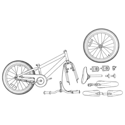 Bicicletta per Bambini 24 Pollici 6-Speed per 8-12 anni Verde | homemem39