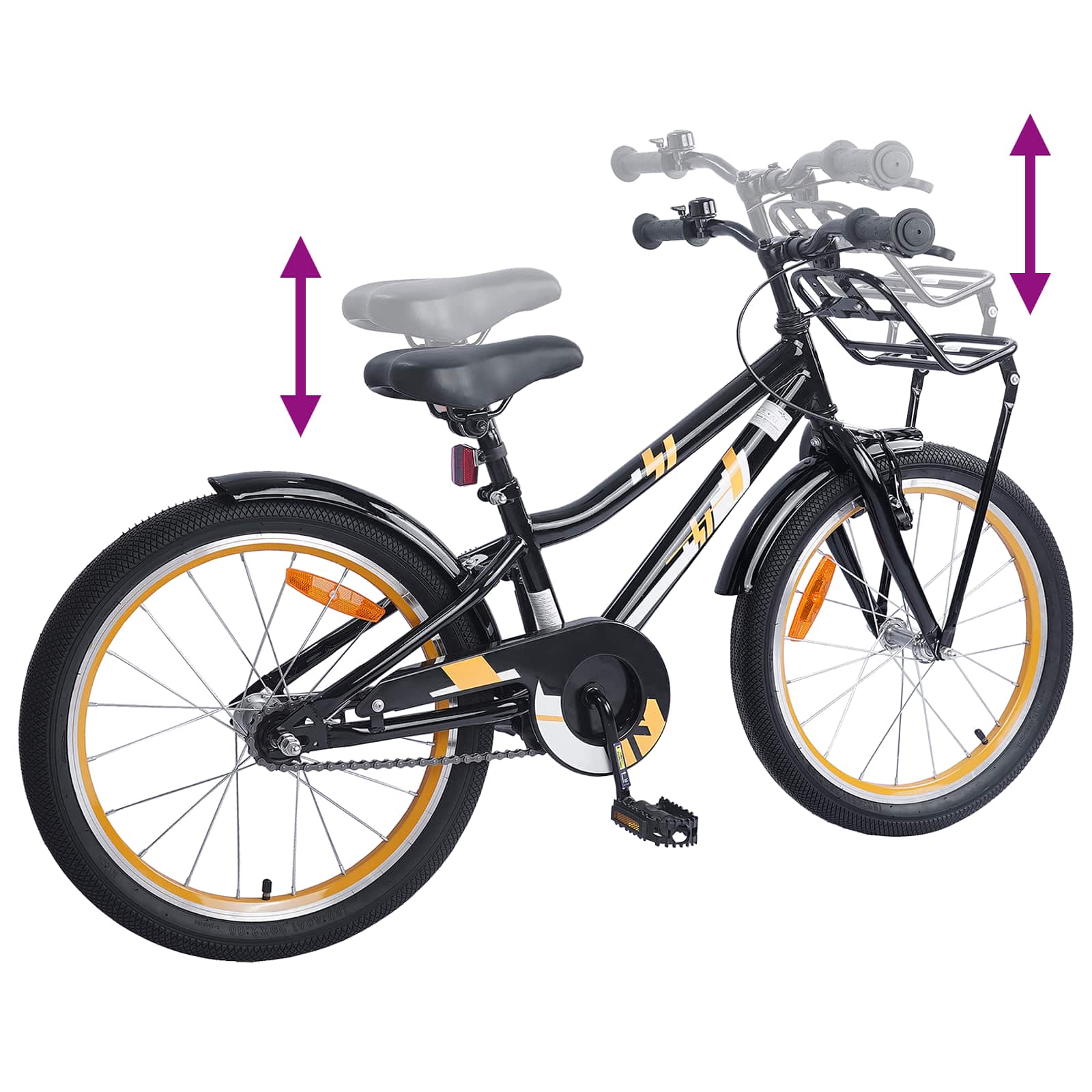 Bicicletta per Bambini 18 Pollici per bambini dai 5 ai 7 anni | homemem39