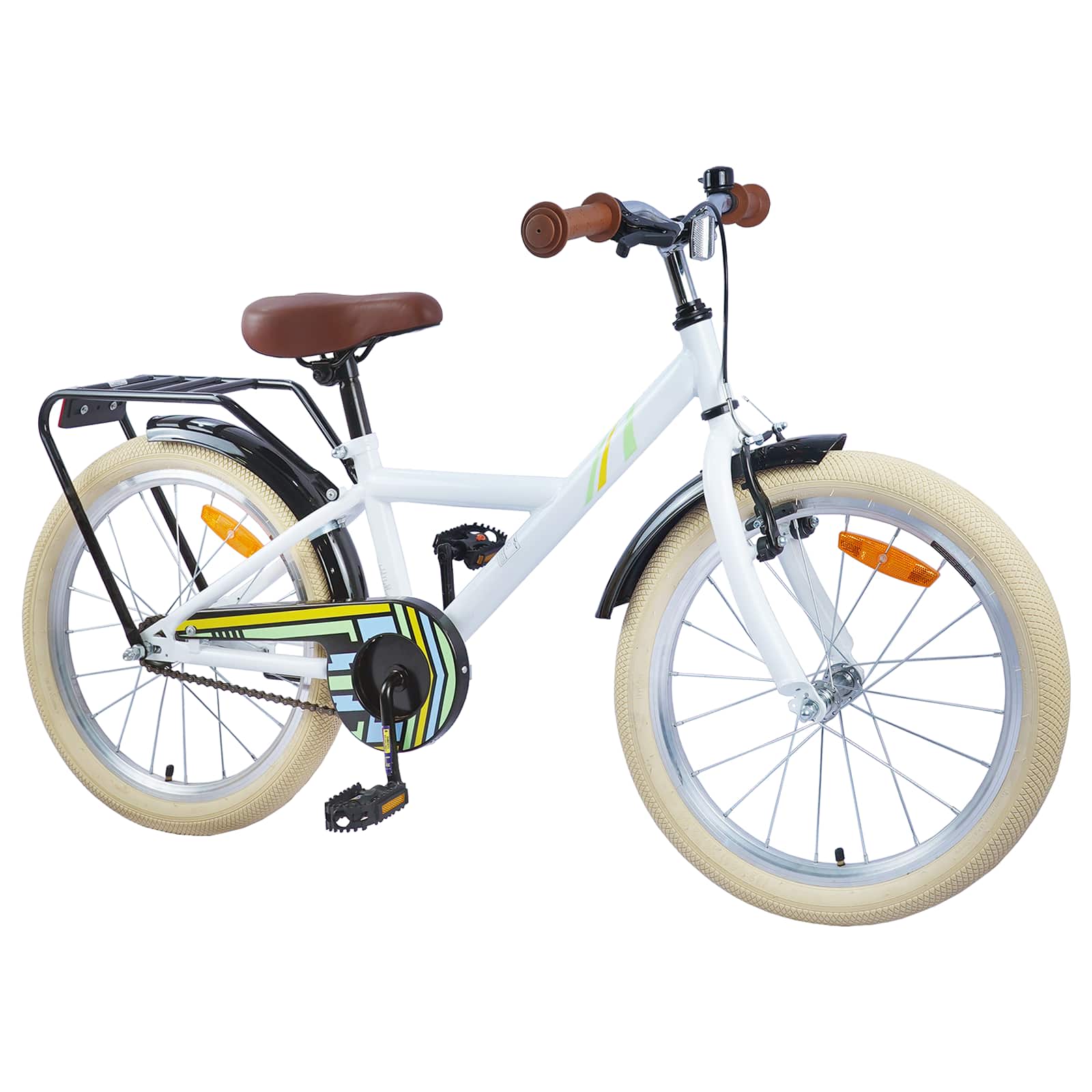 Bicicletta per Bambini 24 Pollici per 8-12 anni Bianco | homemem39