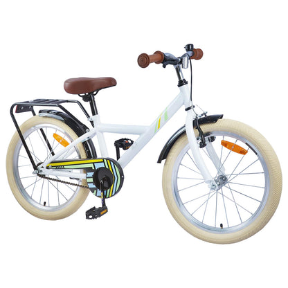 Bicicletta per Bambini 24 Pollici per 8-12 anni Bianco | homemem39