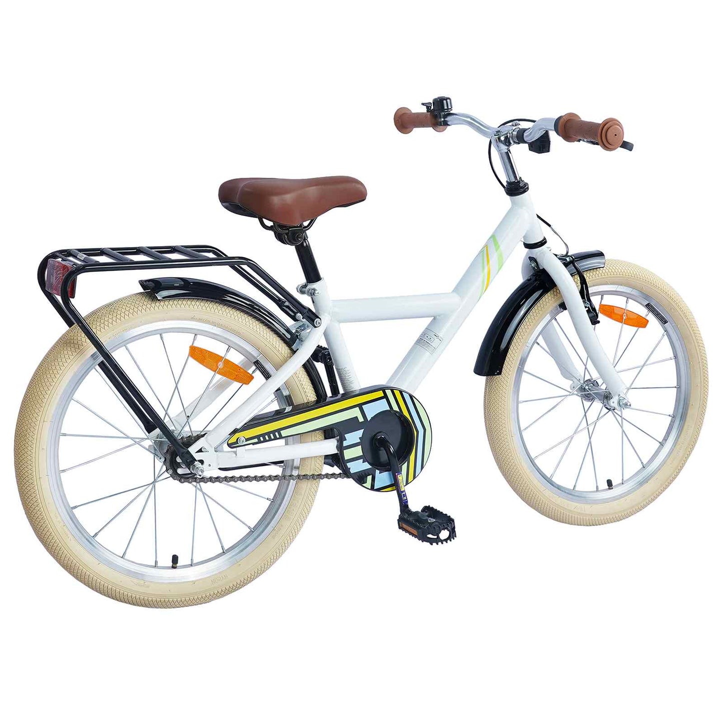 Bicicletta per Bambini 24 Pollici per 8-12 anni Bianco | homemem39