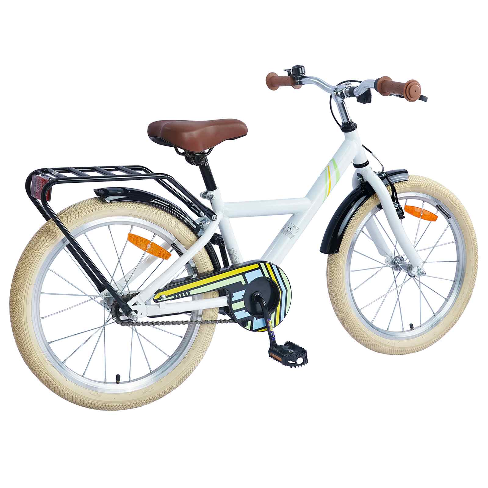 Bicicletta per Bambini 24 Pollici per 8-12 anni Bianco | homemem39
