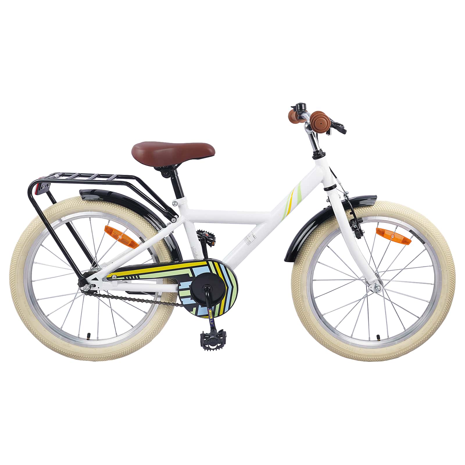 Bicicletta per Bambini 24 Pollici per 8-12 anni Bianco | homemem39