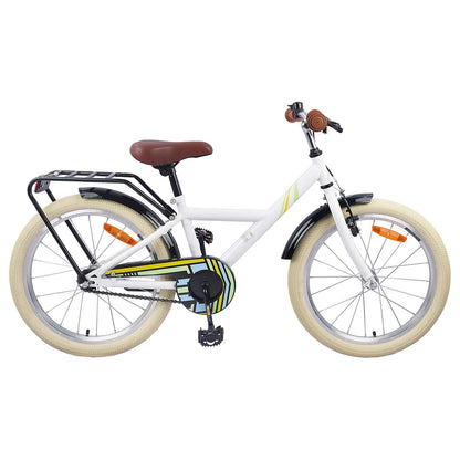 Bicicletta per Bambini 24 Pollici per 8-12 anni Bianco | homemem39