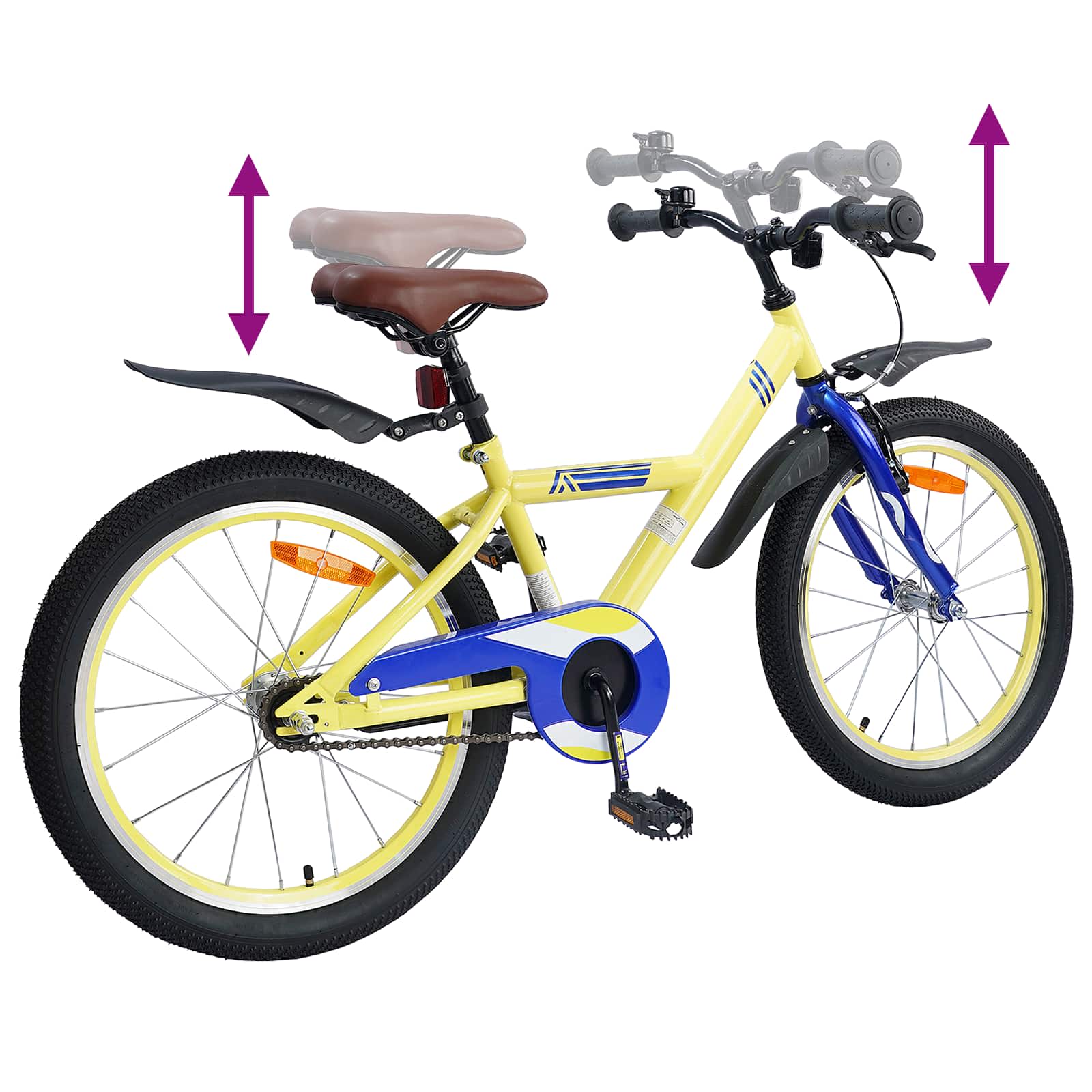 Bicicletta per Bambini 18 Pollici per bambini dai 5 ai 7 anni | homemem39