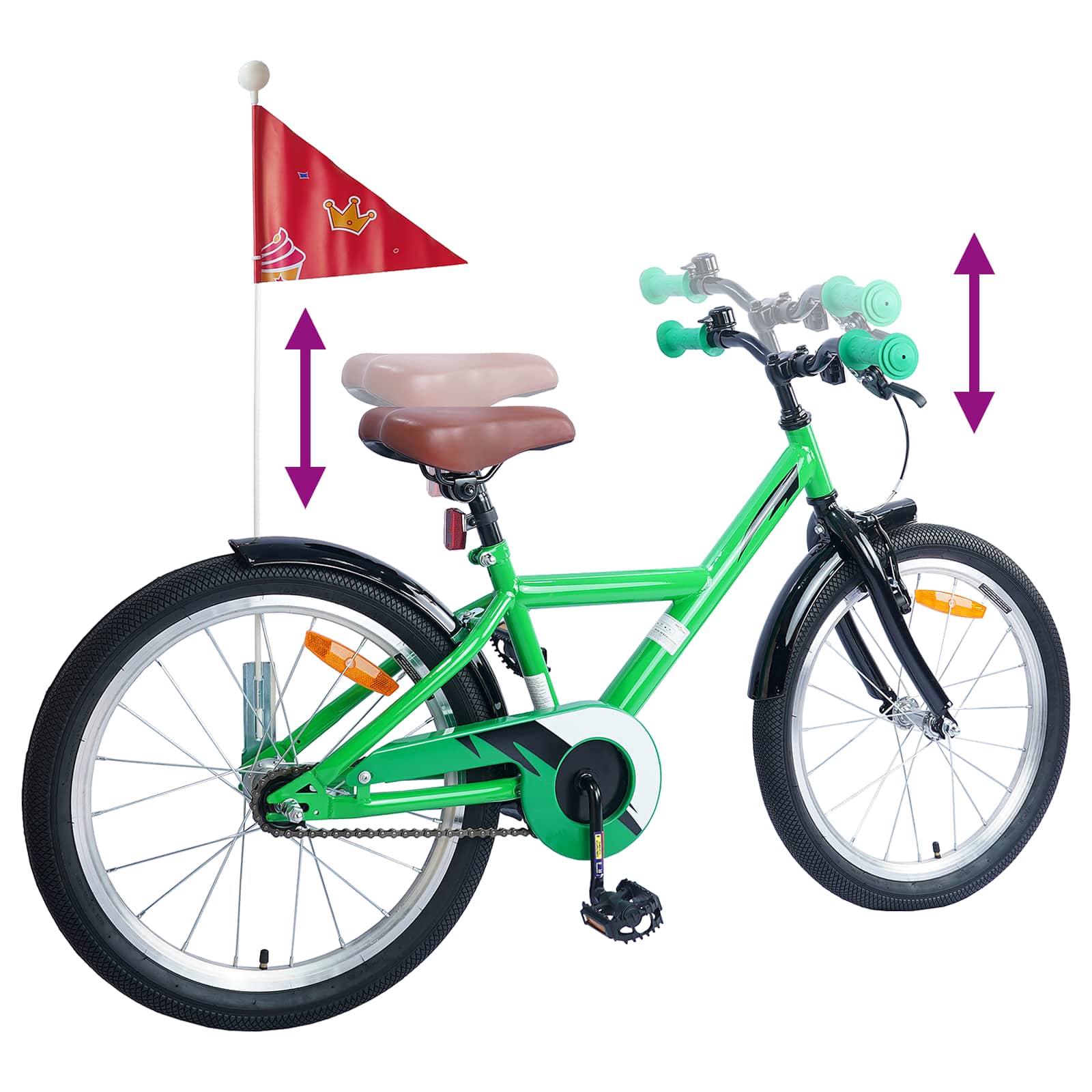 Bicicletta per Bambini 18 Pollici per bambini dai 5 ai 7 anni | homemem39