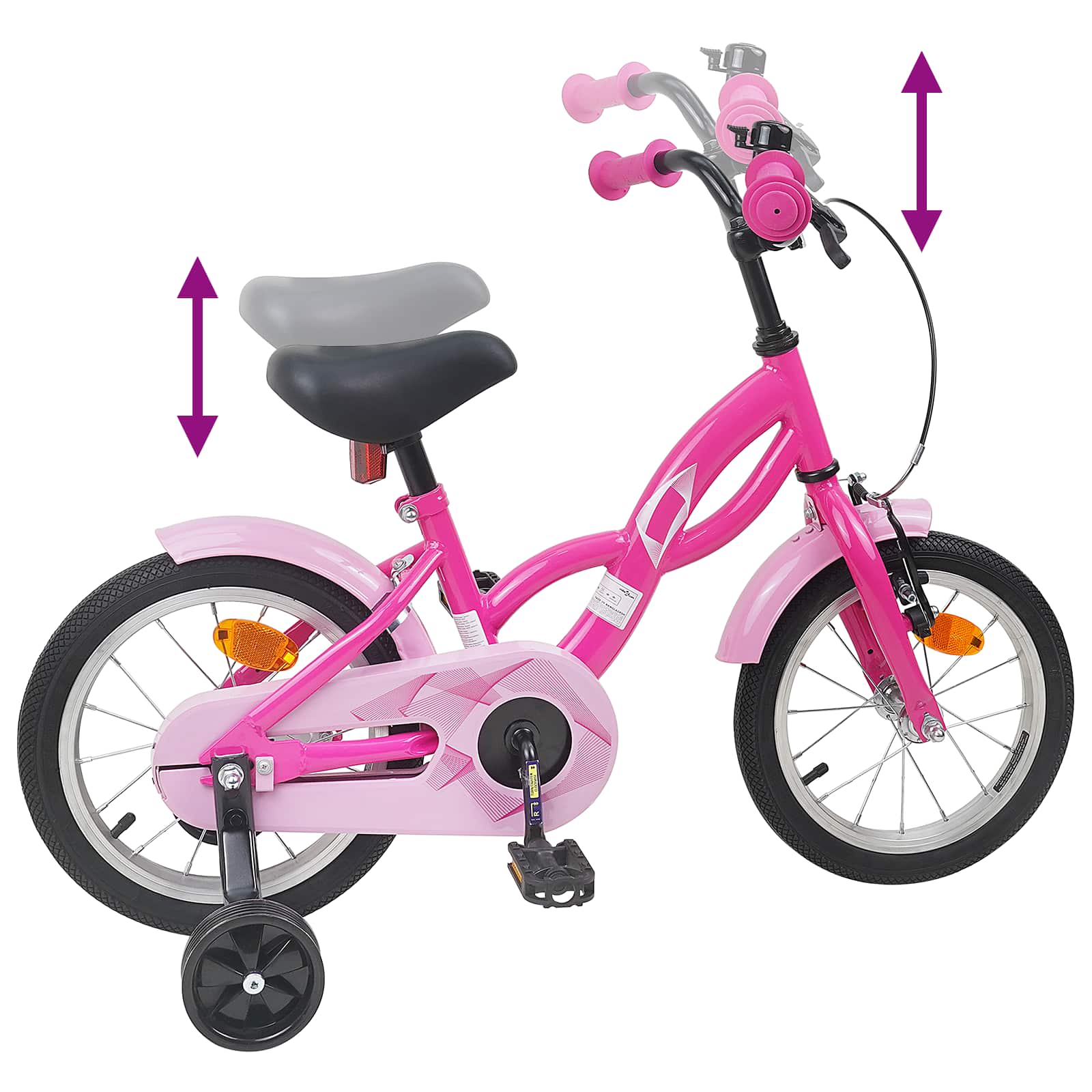 Bicicletta per Bambini 12 Pollici per bambini di 2-4 anni | homemem39