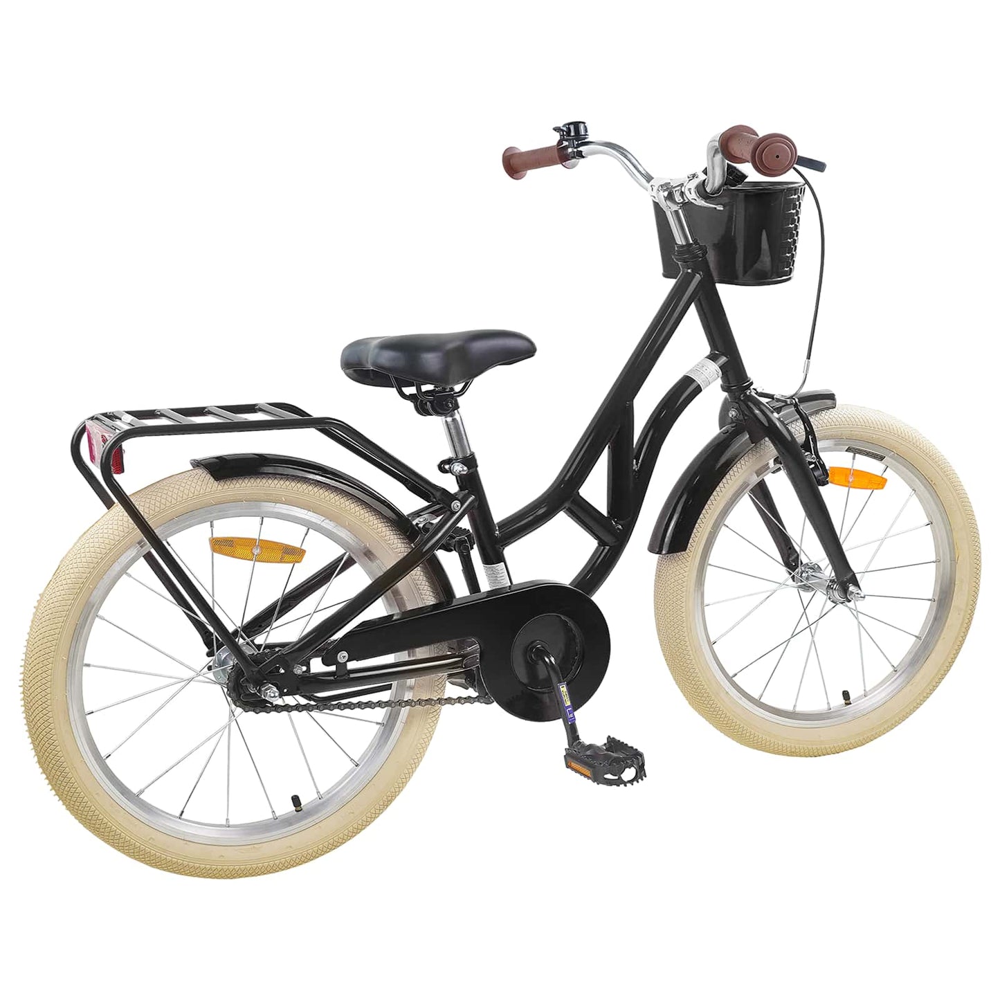 Bicicletta per Bambini 24 Pollici per 8-12 anni Nero | homemem39