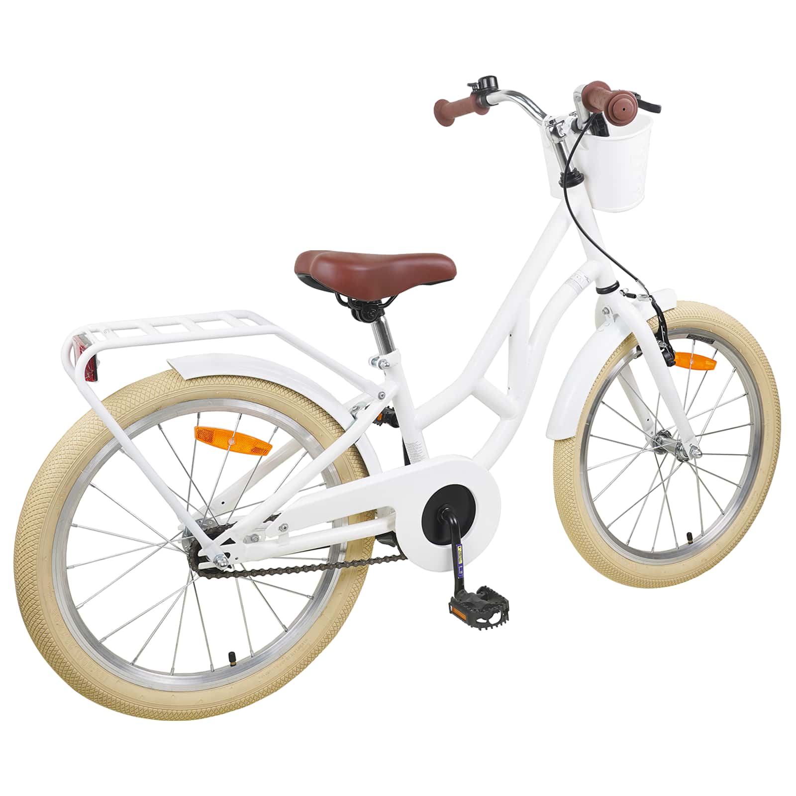 Bicicletta per Bambini 20 Pollici 6-11 Bianco | homemem39