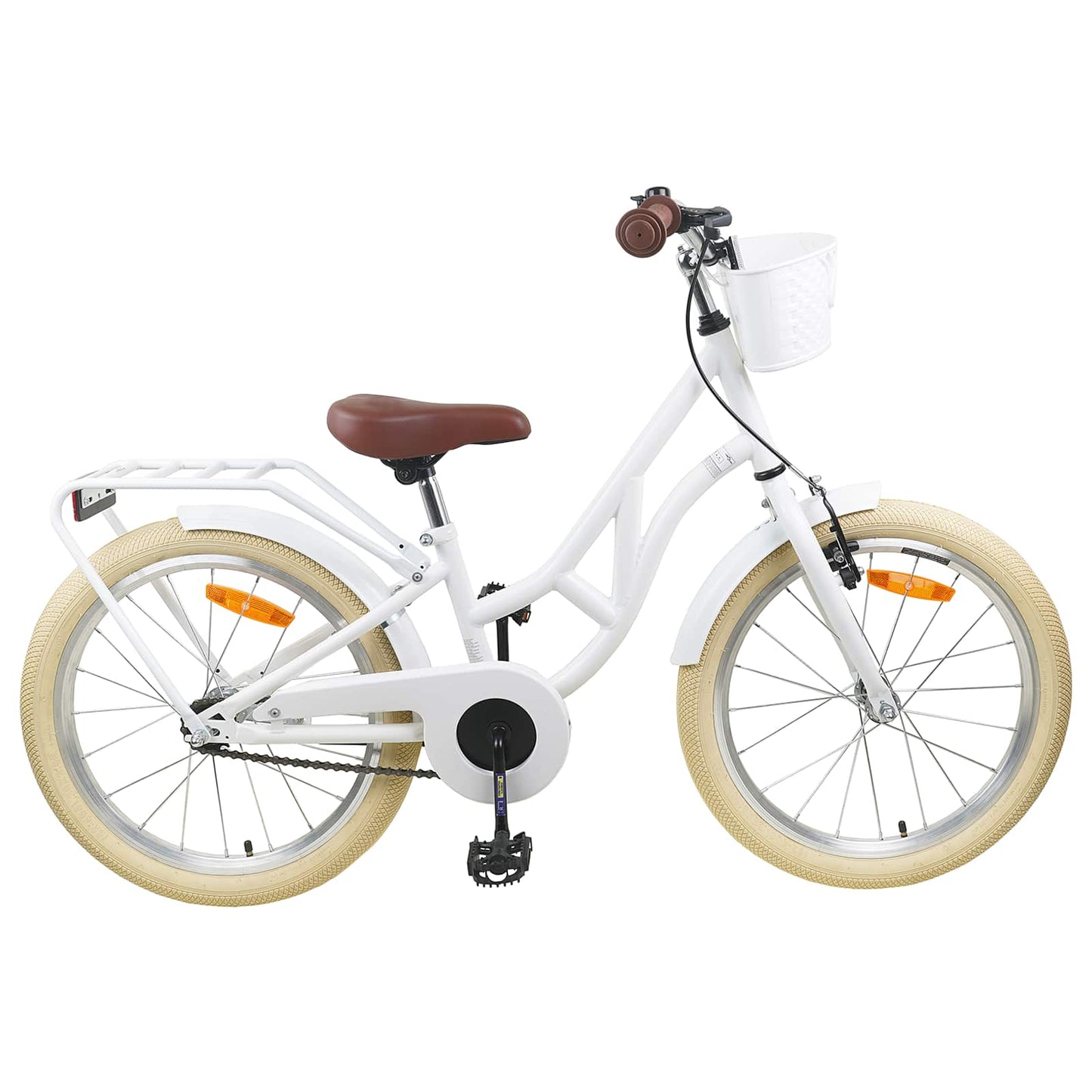 Bicicletta per Bambini 24 Pollici per 8-12 anni Bianco | homemem39