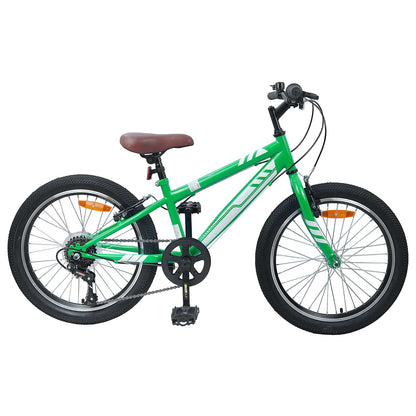 Mountain Bike 24 Pollici 6-Speed per 8-12 anni Verde