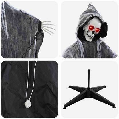 Halloween Grim Reaper Nero 60 x 60 x 155 cm Poliestere
