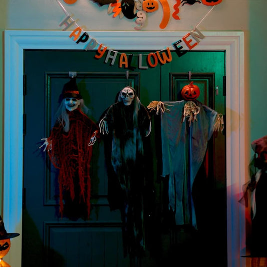 Fantasma appeso di Halloween 3 pcs Multicolore 61 x 97 cm