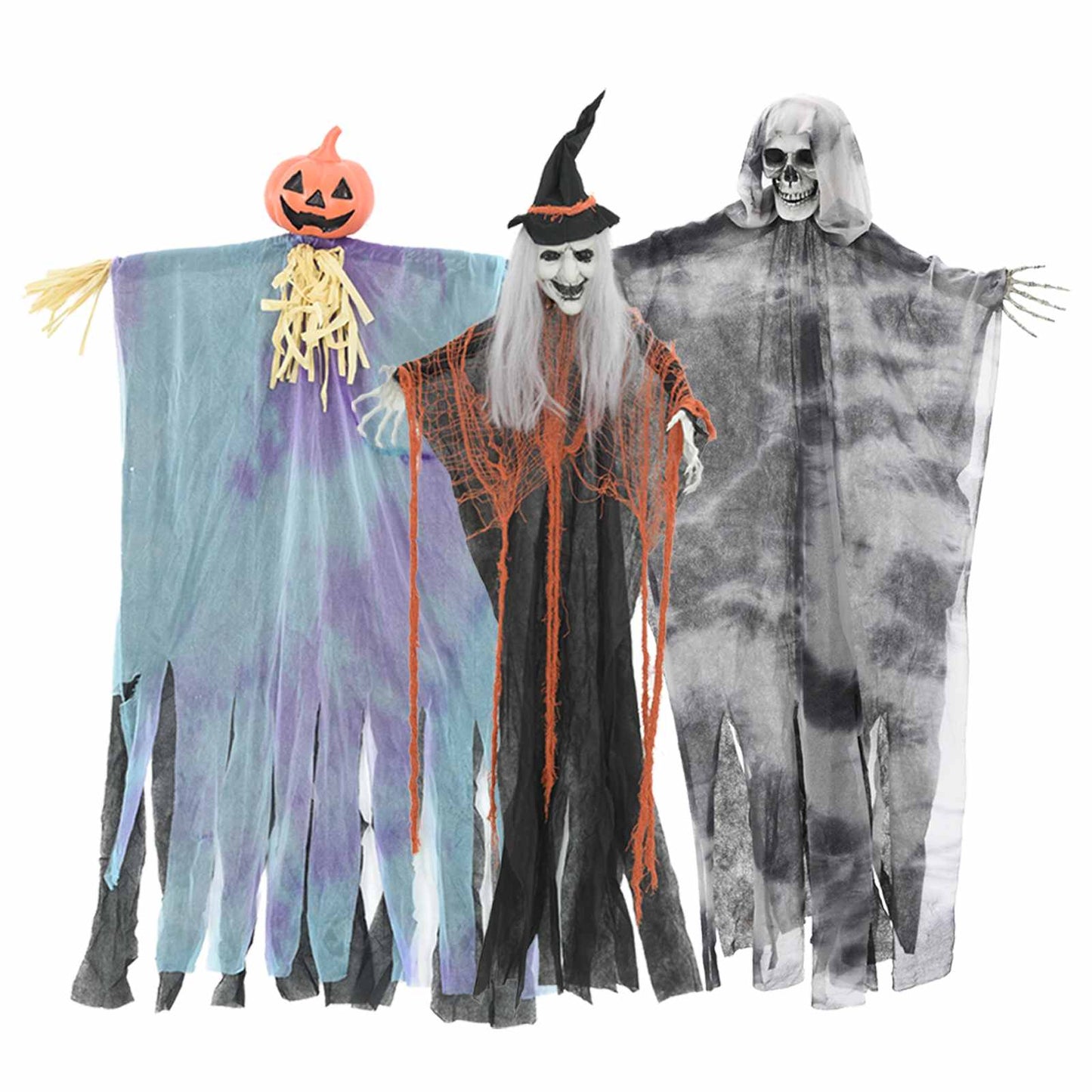 Fantasma appeso di Halloween 3 pcs Multicolore 61 x 97 cm