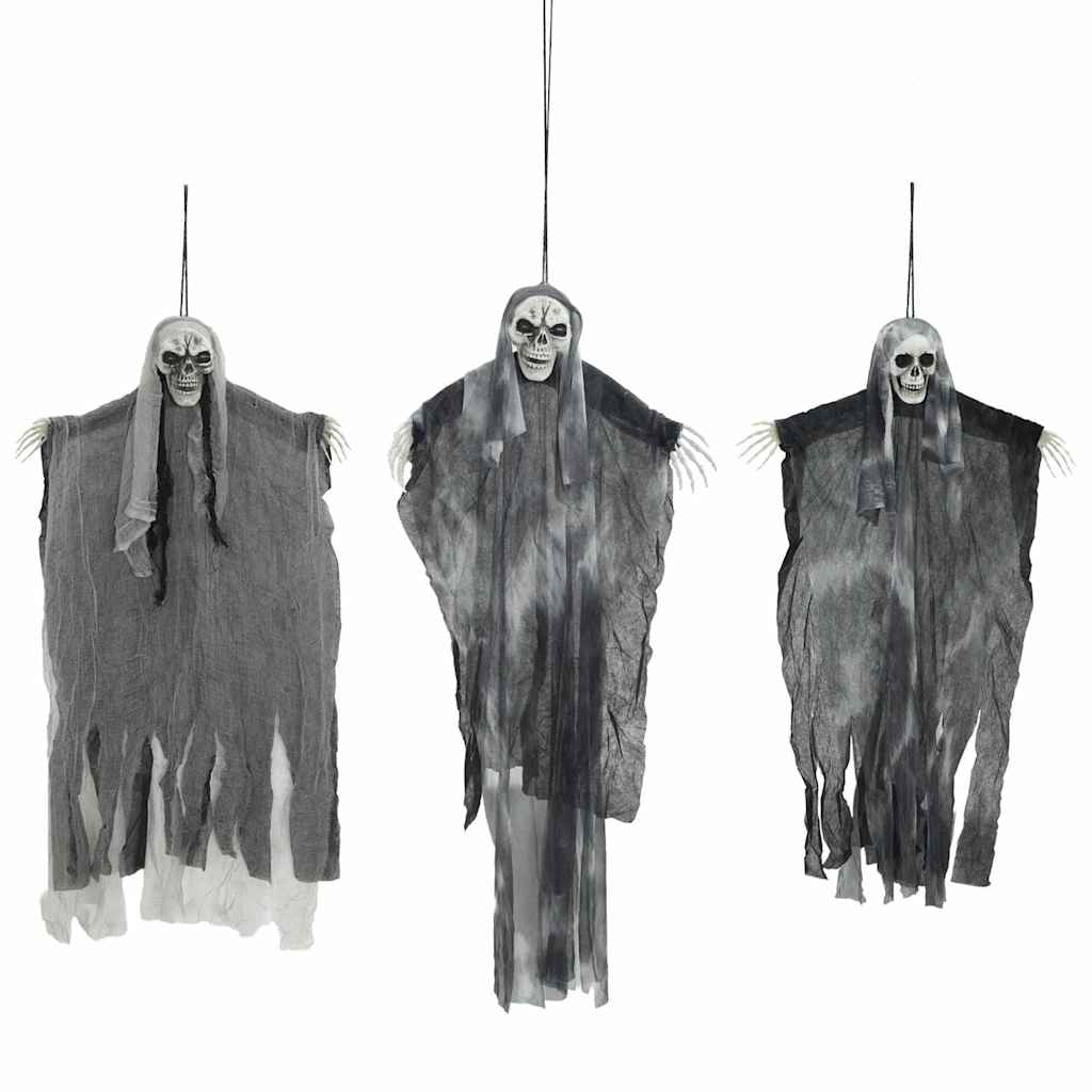 Fantasma appeso di Halloween 3 pcs Nero 66 x 110 cm Poliestere