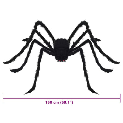 Decorazione Ragno di Halloween 3 pz Nero 150 cm