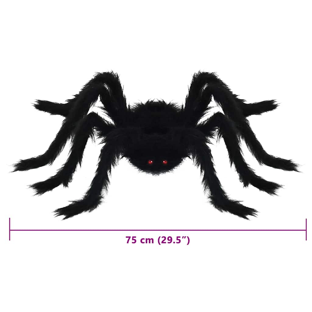 Decorazione Ragno di Halloween 6 pcs Nero 75 cm | homemem39