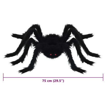Decorazione Ragno di Halloween 6 pcs Nero 75 cm | homemem39