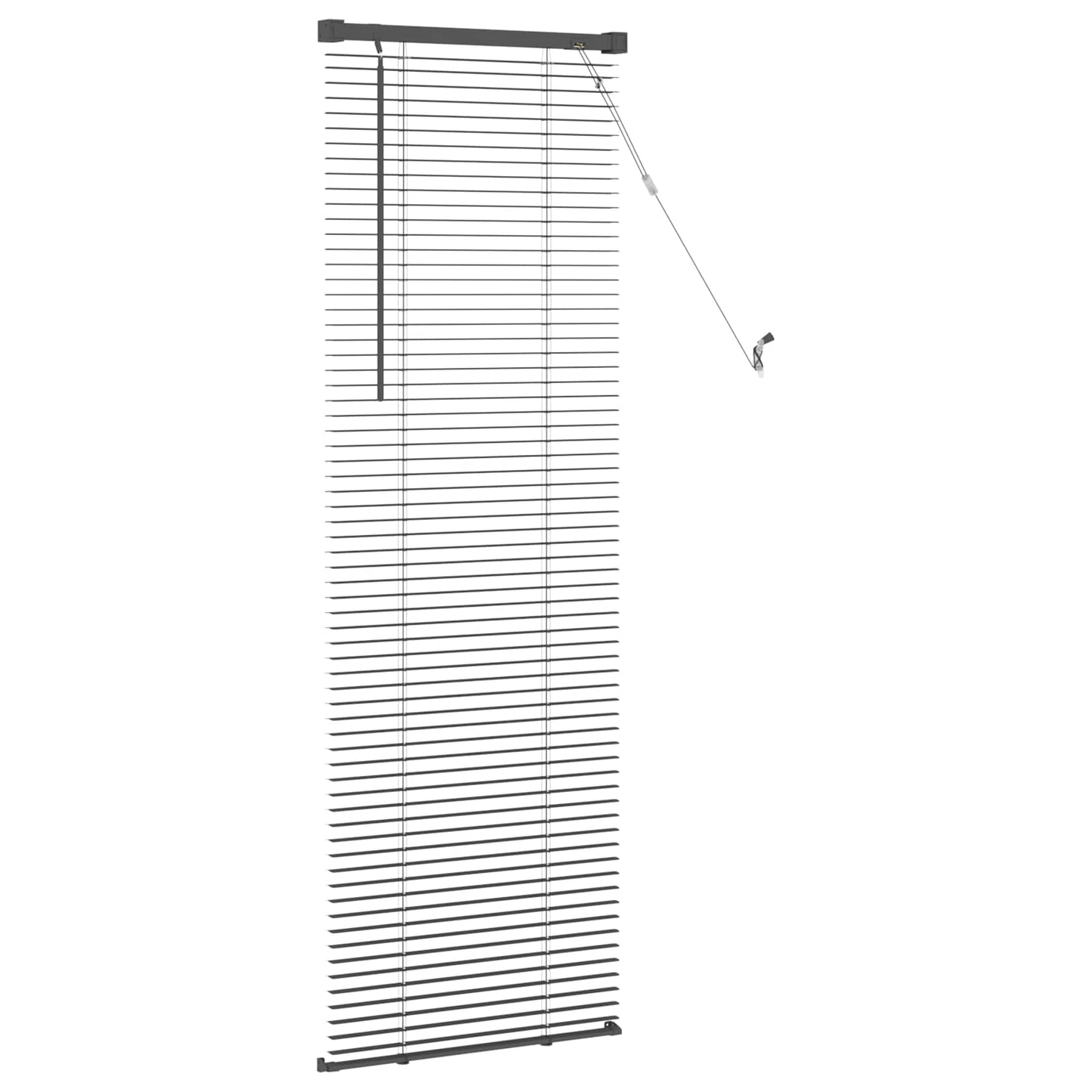 Tenda Veneziana Grigio Argento 150 x 60 cm 25 mm PVC | homemem39