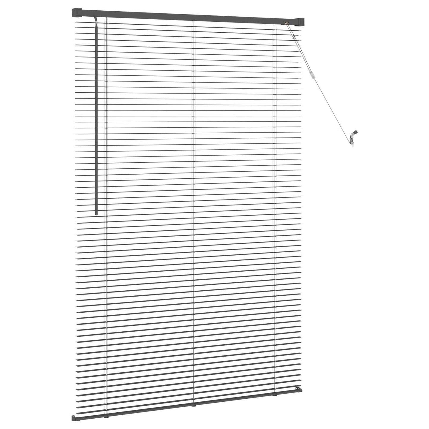 Tenda Veneziana Grigio Argento 150 x 80 cm 25 mm PVC | homemem39