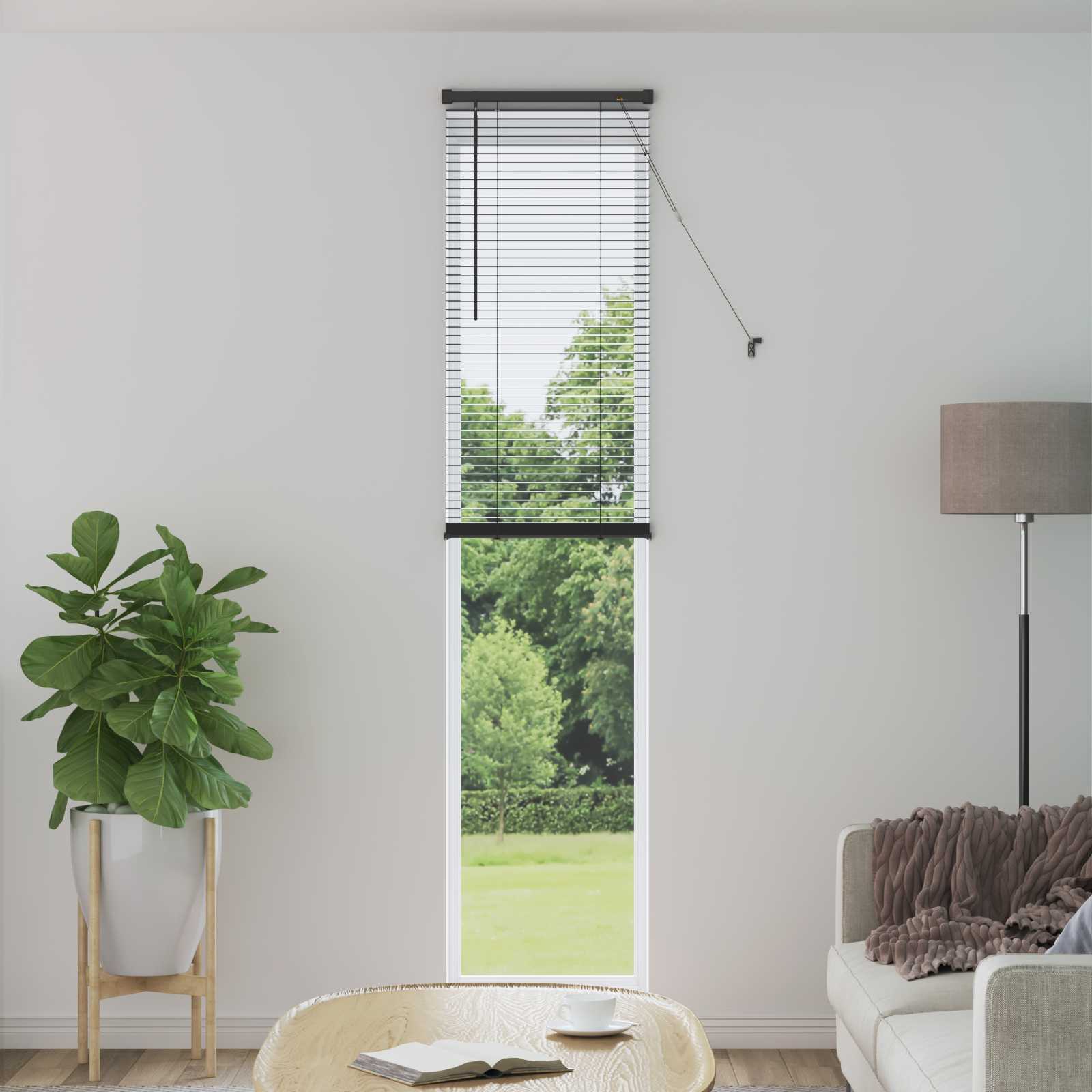 Tenda Veneziana Grigio Argento 213 x 50 cm 25 mm PVC | homemem39