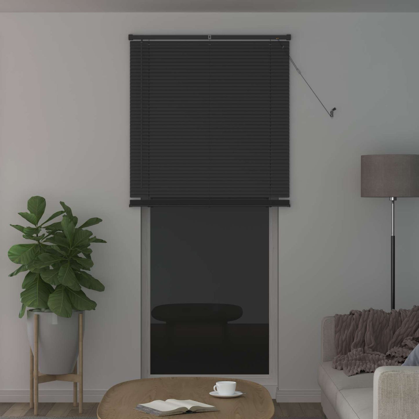 Tenda Veneziana Grigio Argento 213 x 70 cm 25 mm PVC | homemem39