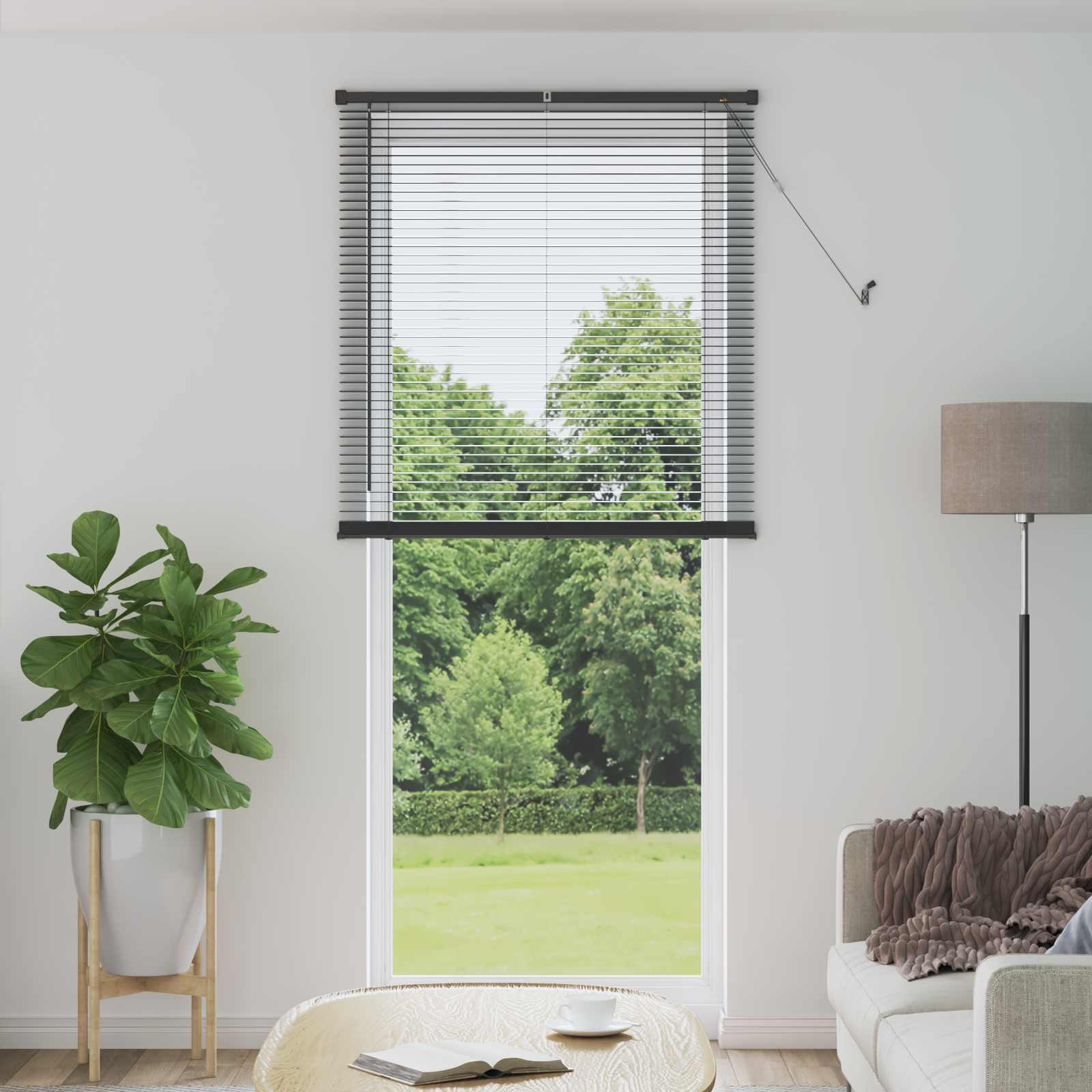 Tenda Veneziana Grigio Argento 213 x 90 cm 25 mm PVC | homemem39
