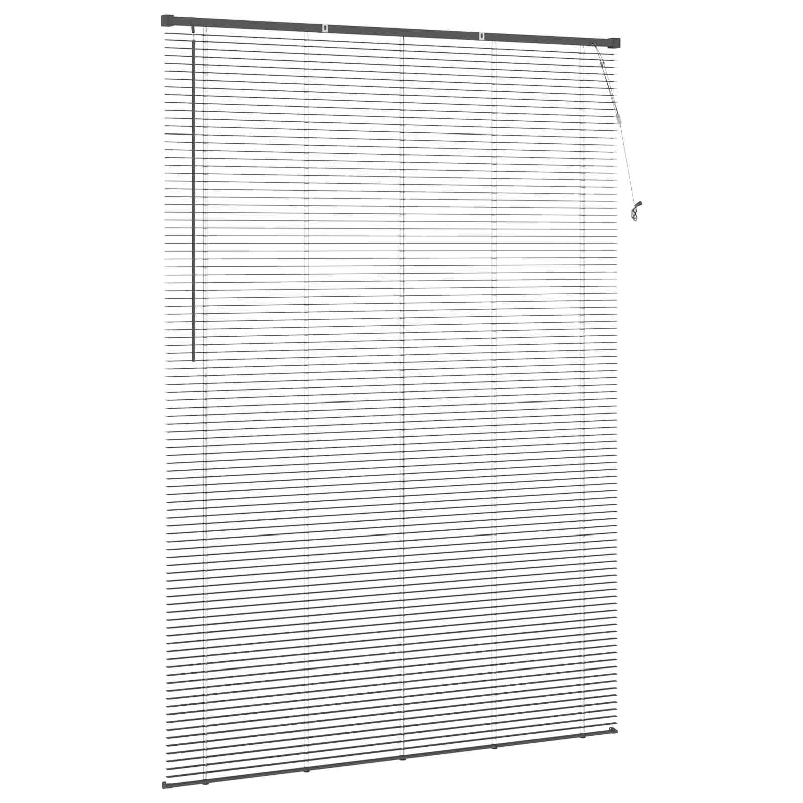 Tenda Veneziana Grigio Argento 213 x 130 cm 25 mm PVC | homemem39