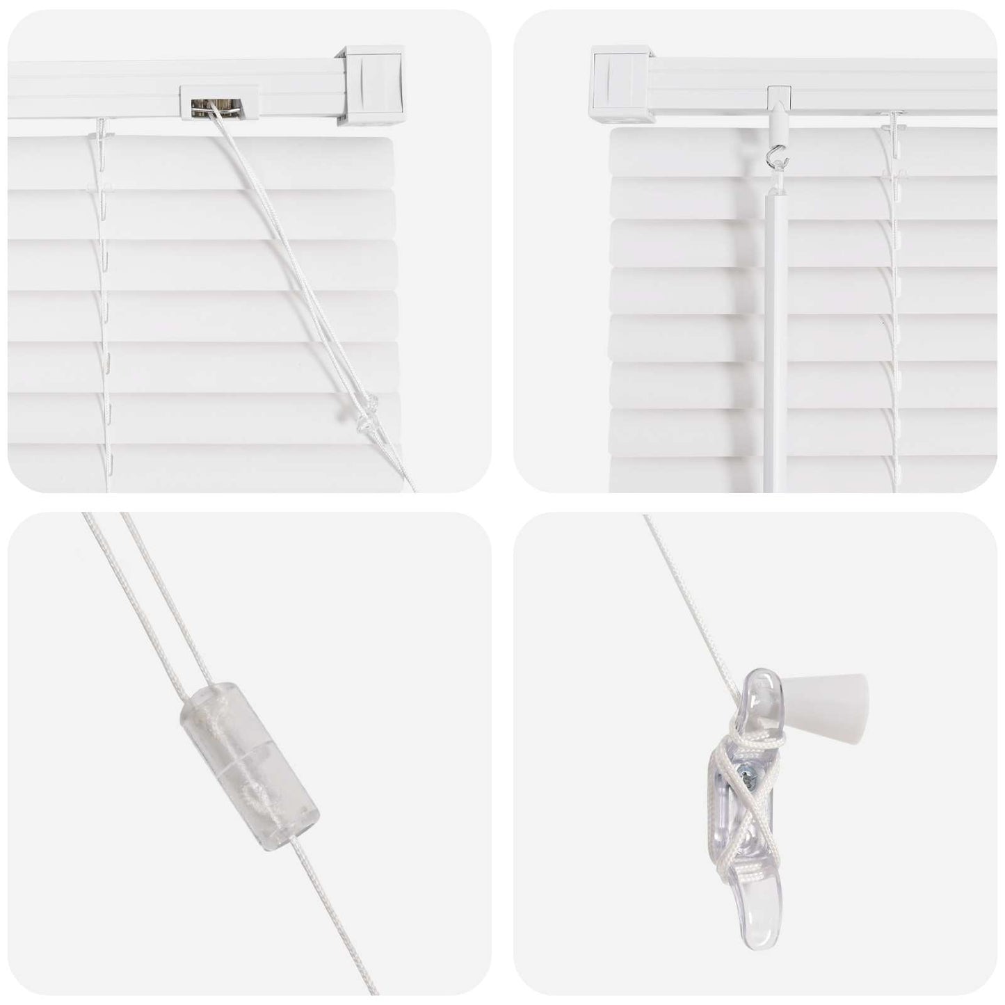 Tenda Veneziana Bianco 150 x 70 cm 25 mm PVC | homemem39