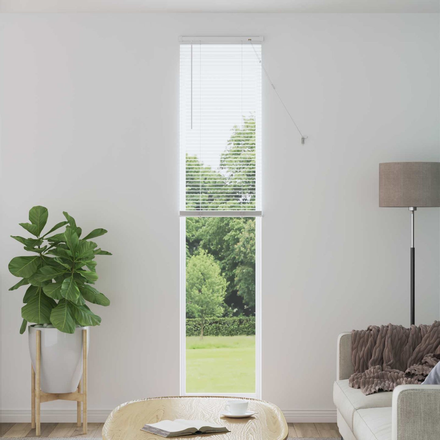Tenda Veneziana Bianco 213 x 60 cm 25 mm PVC