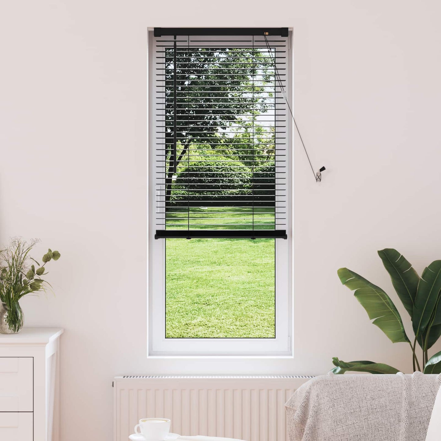 Tenda Veneziana Nero 150 x 40 cm 25 mm PVC