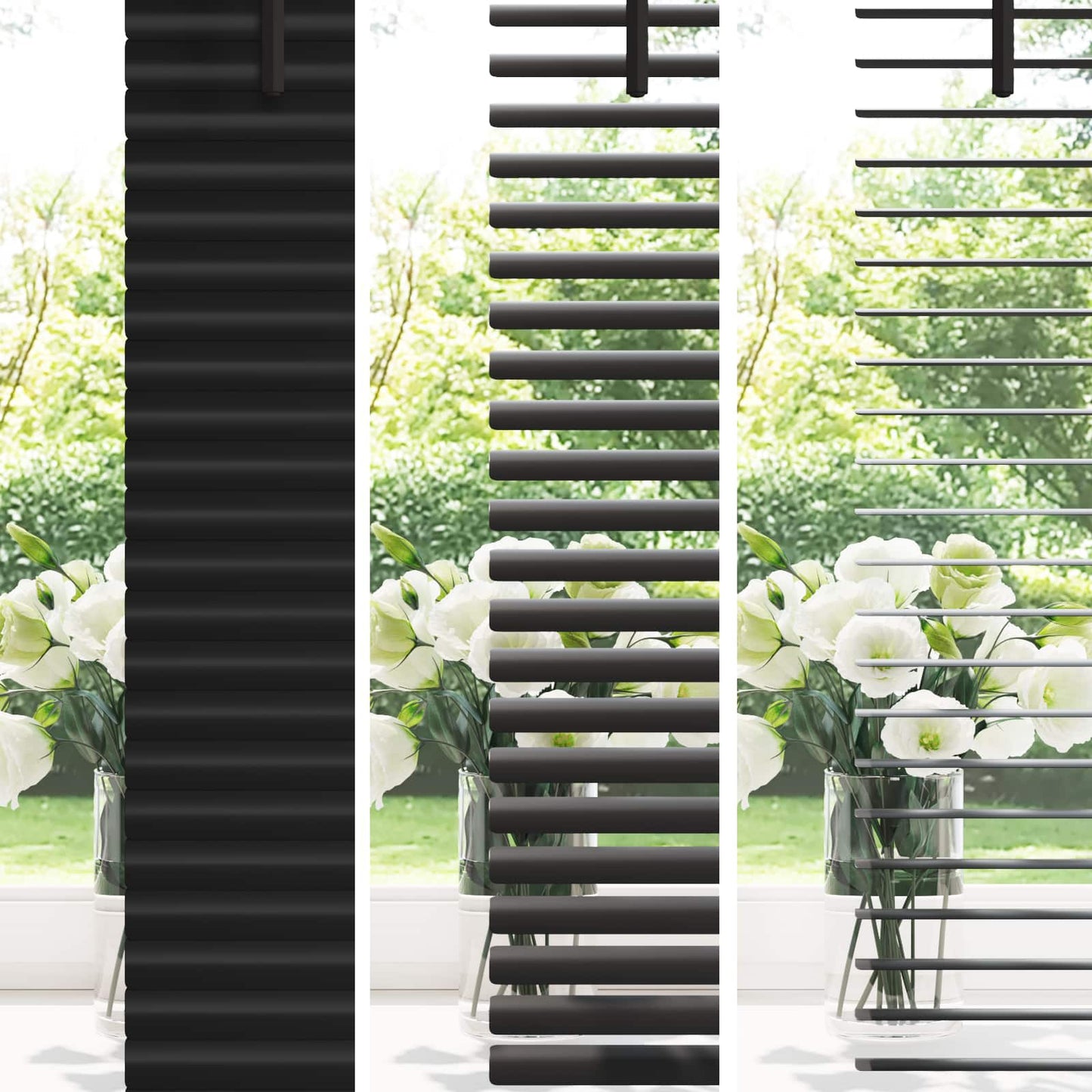 Tenda Veneziana Nero 150 x 40 cm PVC | homemem39