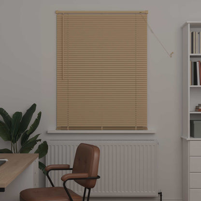 Tenda Veneziana Marrone Chiaro con Motivo 150 x 100 cm 25 mm